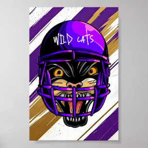 Wilde Katzen 20" x 24" Poster