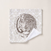 Wilde Katzen - Badetuch-Set Badhandtuch Set (Waschlappen)