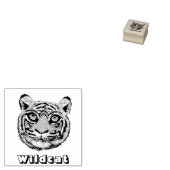Wilde Katzen Gesicht Gummistempel (Stempel)