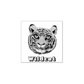 Wilde Katzen Gesicht Gummistempel (Prägung)