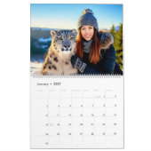 Wilde Katzen und Frauen Kalender (Jan 2027)