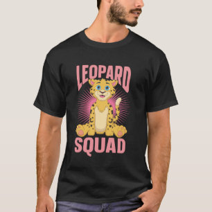 Wilde Katzen-Wildtier-Leoparden-Trupp T-Shirt