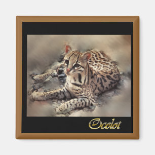 wilde Katzenliebhaber des Ocelot Magnet