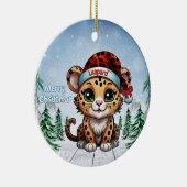 Wilde Katzenliebhaber Wald Wildtiere Kätzchen Keramik Ornament (Rechts)