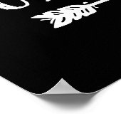 Wilde Kinder drucken Schwarz-Weiß-Dekoration Poster (Ecke)