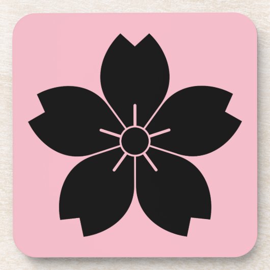 Wilde Kirschblüte Getränkeuntersetzer (Vorderseite)
