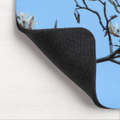 Wilde Kirschblüten florale Natur Mousepad (Ecke)