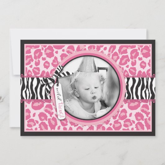 Wilde kleiner Kuchen CP-Einladungs-Karte B1 Einladung (Vorderseite)