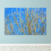 Wilde Knospen - Frühlingsbeginn Leinwanddruck (Insitu (Holzboden))