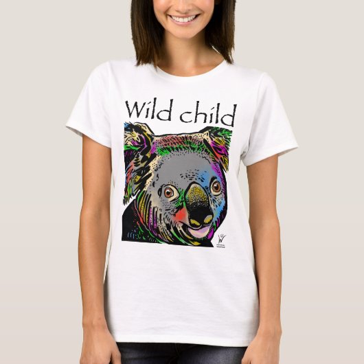 Wilde Koala-Regenbogentiere T-Shirt (Vorderseite)
