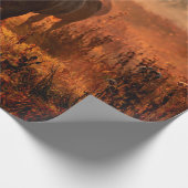 wilde Konik-Pferde, die direkt in den Krieg kamen Geschenkpapier (Ecke)