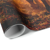 wilde Konik-Pferde, die direkt in den Krieg kamen Geschenkpapier (Rolleneckpunkt)