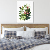 Wilde Kräuter und Blume Aquarellkunst Leinwand (Insitu (Schlafzimmer))