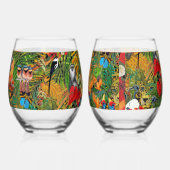 Wilde Kreation  Weinglas Ohne Stiel (Rechts)