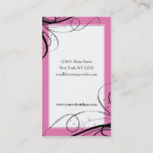 Wilde 'kreative Kuchen-Visitenkarte N Visitenkarte (Rückseite)