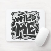 Wilde Kuh Schwarz-Weiß Mousepad (Mit Mouse)