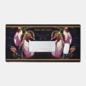 Wilde Lady Slipper Orchideen Nah Personalisiert Schreibtischunterlage (Tastatur & Maus)