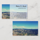 wilde Landschaftsbild des Berges, blauer Himmel Visitenkarte (Vorne/Hinten)