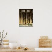 Wilde Leben Die Nationalparks bewahren das Leben Poster (Küche)