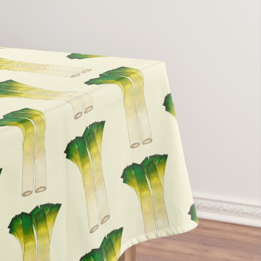 Wilde Leeks Garten Gemüse Kochen Veg Tischdecke (Beispiel)