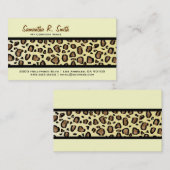 Wilde Leopard-Druck-Streifen-Visitenkarte Visitenkarte (Vorne/Hinten)