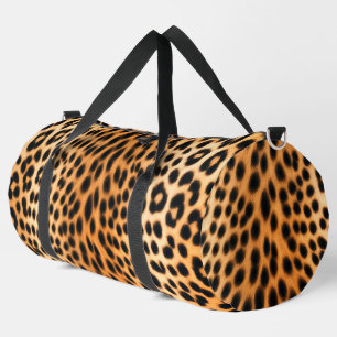 Wilde Leopard-Energie – Kühne Tierdruckmode Duffle Bag