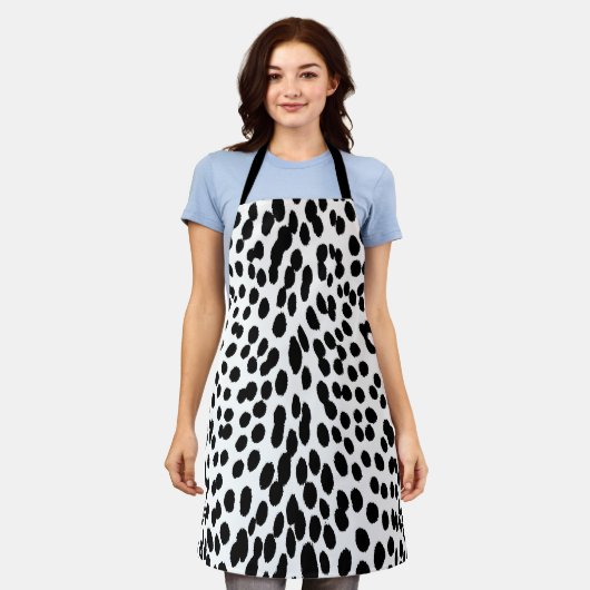 Wilde Leopard-Energie – Kühne Tierdruckmode Schürze (Getragen)
