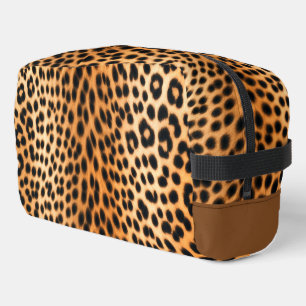 Wilde Leopard-Energie – Kühne Tierdruckmode Waschbeutel