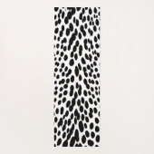 Wilde Leopard Energie – Kühne Tierprint Mode Yogamatte (Rückseite)