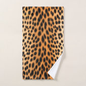 Wilde Leopard Energie – Kühne Tierprintmode Badhandtuch Set (Handtuch)