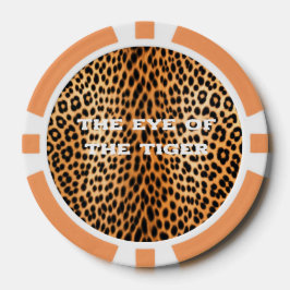 Wilde Leoparden Energie – Kühne Tierprint Mode Pokerchips
