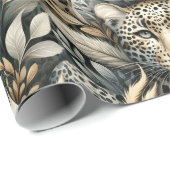 Wilde Leoparden  Geschenkpapier (Rolleneckpunkt)