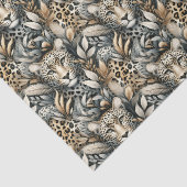 Wilde Leoparden Seidenpapier (Detail)