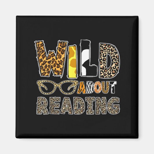 Wilde Lesebuch Tier Kinderbuch Liebhaber Magnet (Vorne)