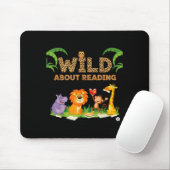 Wilde Leselernende Lesetag für Kinder Mousepad (Mit Mouse)