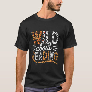 Wilde Leseliebhaber Bücher Leser Bibliothekar Bo T-Shirt