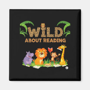 Wilde Leselust Lehrer Lesetag für Kinder Magnet