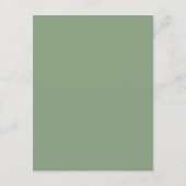 Wilde Liebe | Boho Macrame Grüne Details Begleitkarte (Rückseite)