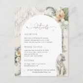 Wilde Liebe | Boho Macrame Grüne Details Begleitkarte (Vorderseite)