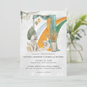 Wilde Liebe | Boho Macrame Tiger Greenerenerity We Einladung (Stehend Vorderseite)