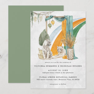 Wilde Liebe Boho Macrame Tiger Greenerenerity We Einladung