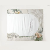 Wilde Liebe | Boho-Makramee-Grünzeug-Fotobooth Wandteppich (Vorderseite (Horizontal))