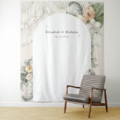 Wilde Liebe | Boho-Makramee-Grünzeug-Fotobooth Wandteppich (Beispiel)