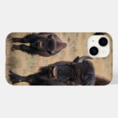 "Wilde Liebe: Das Bison und ihr Kalb" Case-Mate iPhone Hülle (Rückseite (Horizontal))