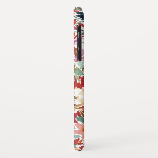 WILDE LIEBE mutiges rotes Blumen Case-Mate iPhone Hülle (Hinten/Links)