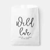 Wilde Liebe Öko Confetti Gefallen Birdseed & Wildb Geschenktütchen (Vorderseite)
