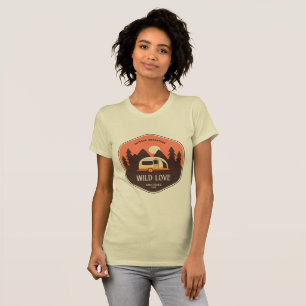 Wilde Liebe und Frieden T-Shirt