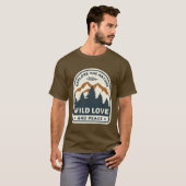 Wilde Liebe und Frieden T-Shirt (Vorne ganz)