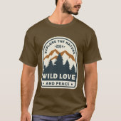 Wilde Liebe und Frieden T-Shirt (Vorderseite)