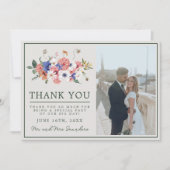 Wilde Liebe Wildblume Boho Floral Wedding Dankeskarte (Vorderseite)